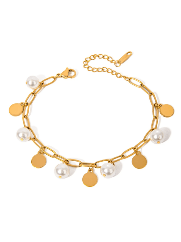 Riviera Pearl Charm Bracelet