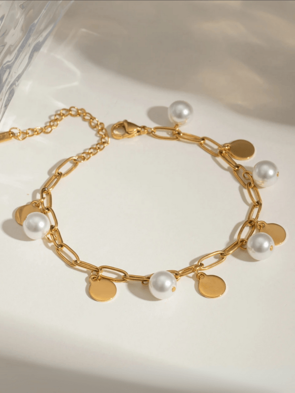 Riviera Pearl Charm Bracelet - Image 2