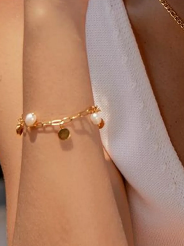Riviera Pearl Charm Bracelet - Image 3