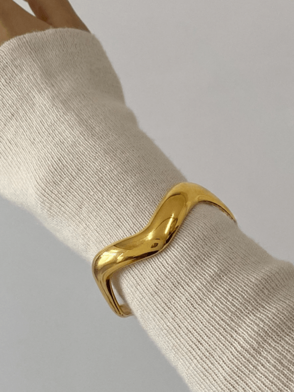 Aurum Flow Cuff Bracelet - Image 2