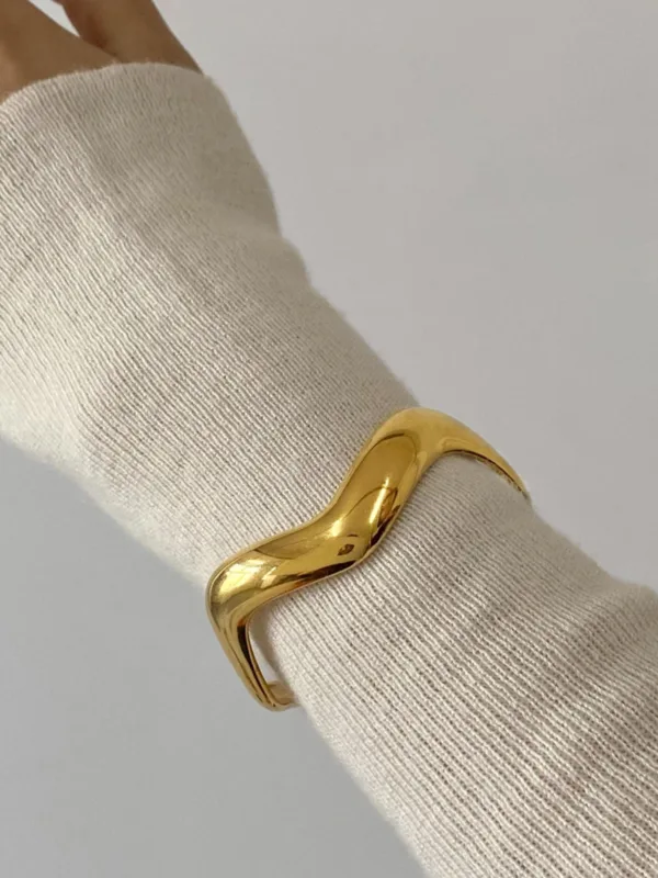 Aurum Flow Cuff Bracelet - Image 2