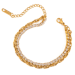Luxe Glam Duo Chain Bracelet