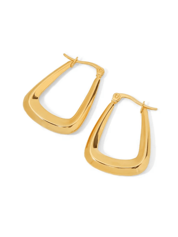 Luxe Geo Hoop Earrings