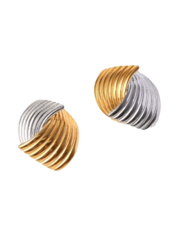 Eclipse Dual-Tone Statement Earrings