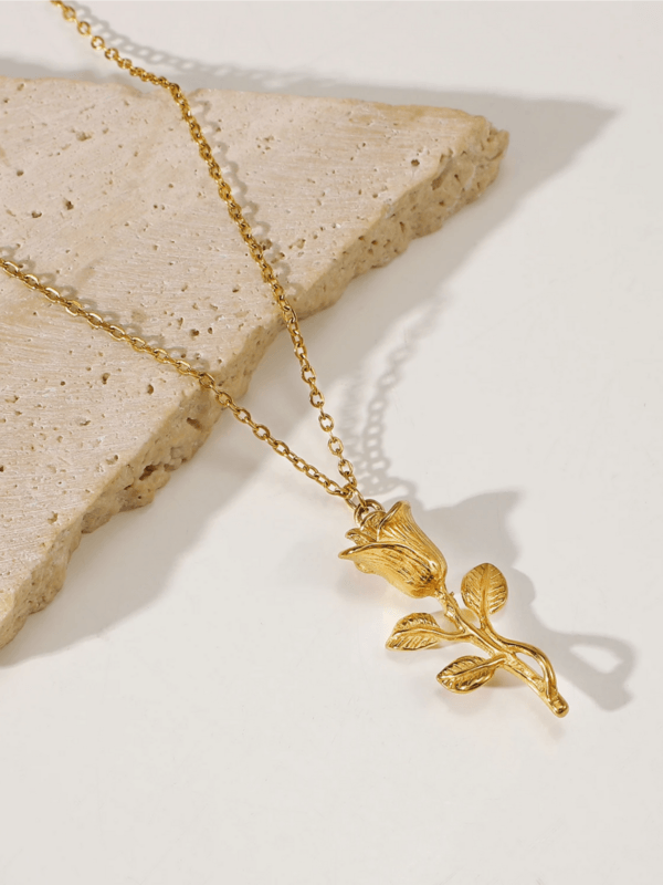 Eternal Rose Pendant Necklace - Image 2