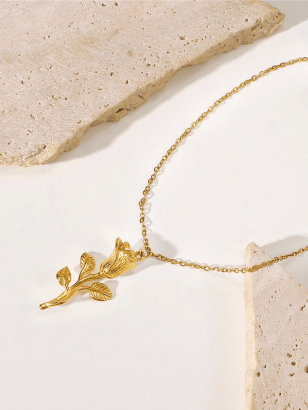 Eternal Rose Pendant Necklace - Image 3