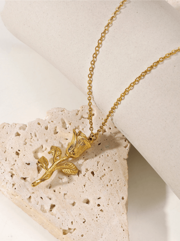 Eternal Rose Pendant Necklace - Image 4