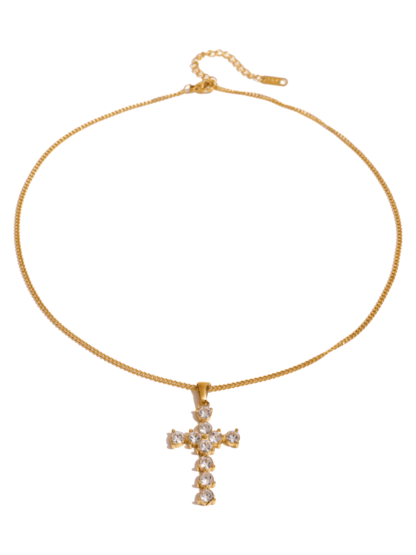 Celestial Cross Pendant Necklace