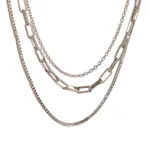 Midnight Armor Layered Necklace
