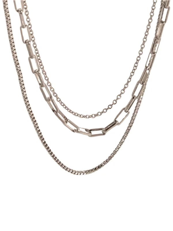 Midnight Armor Layered Necklace