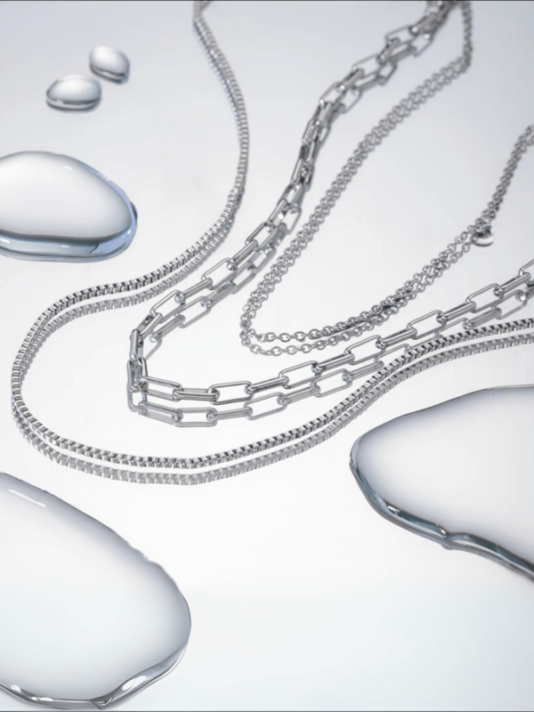Midnight Armor Layered Necklace - Image 4