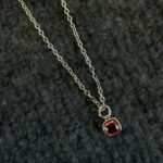 Garnet Glow Pendant Necklace