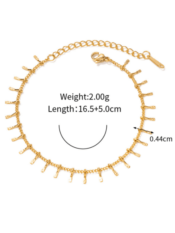 Ember Fringe Gold Bracelet - Image 4