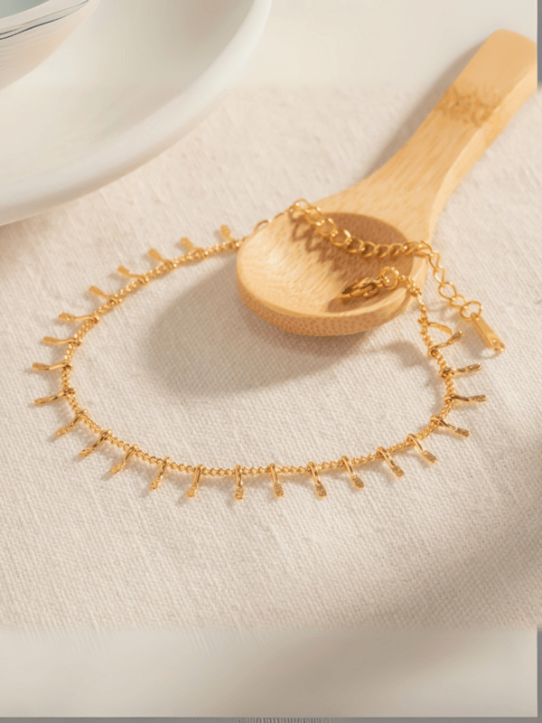 Ember Fringe Gold Bracelet - Image 3