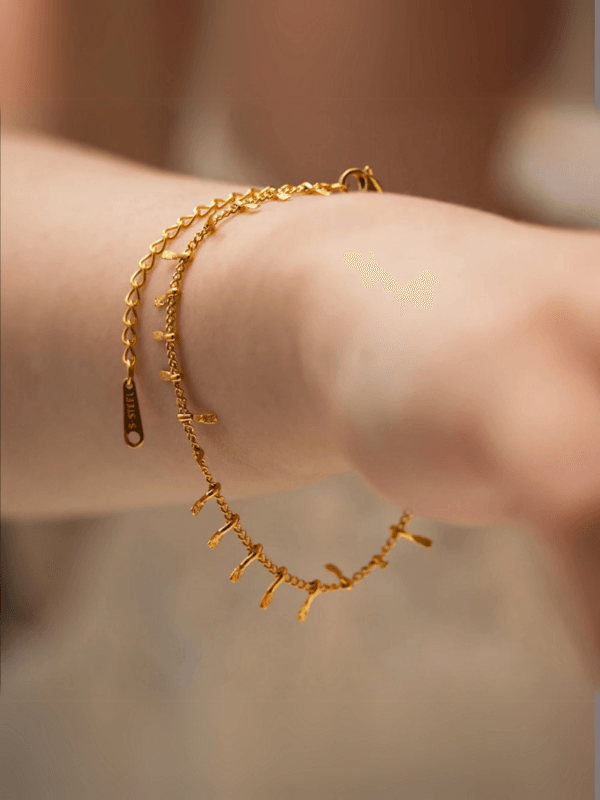 Ember Fringe Gold Bracelet - Image 2