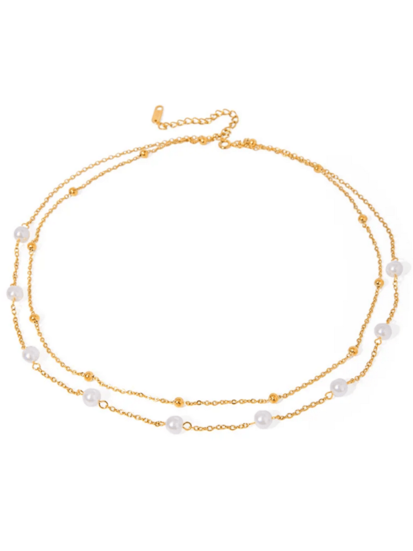 Seraphine Layered Pearl Necklace