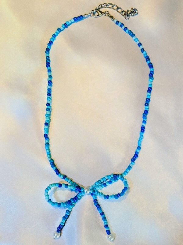 Ocean Breeze Beaded Bow Necklace