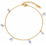 Azure Droplet Anklet