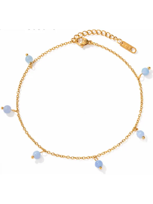 Azure Droplet Anklet