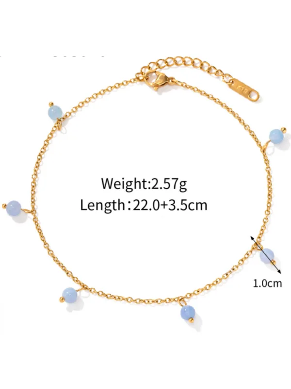 Azure Droplet Anklet - Image 2