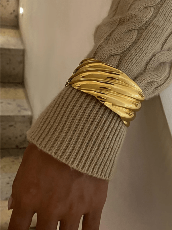 Gilded Wave Cuff - Image 3