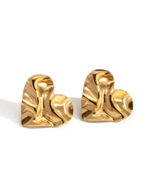 Crushed Heart Studs