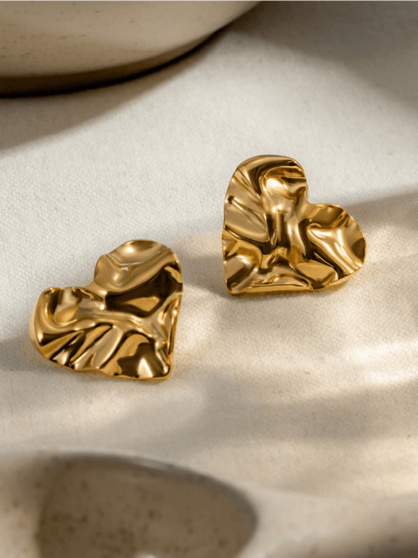Crushed Heart Studs - Image 2