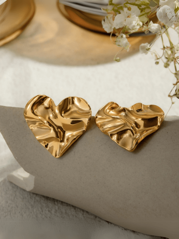 Crushed Heart Studs - Image 3