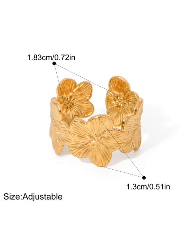Flora Cuff Ring - Image 2