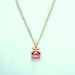 Blush Bow Charm Pendant