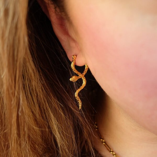Serpent of Gold Earrings