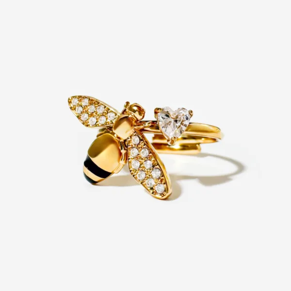 Queen Bee Heart Ring