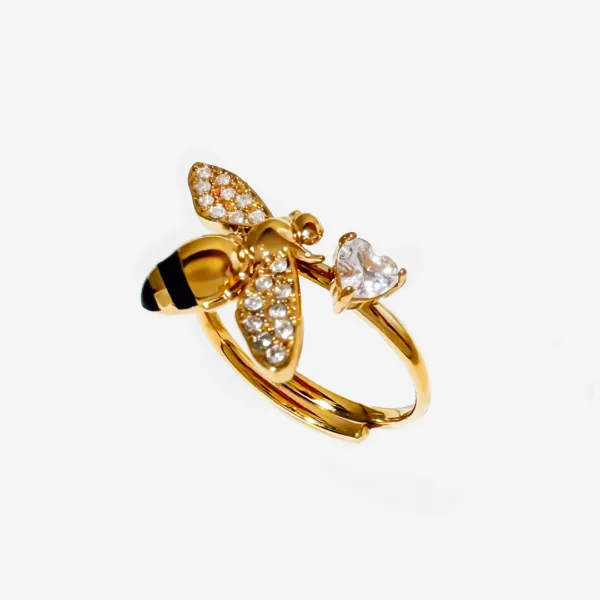 Queen Bee Heart Ring